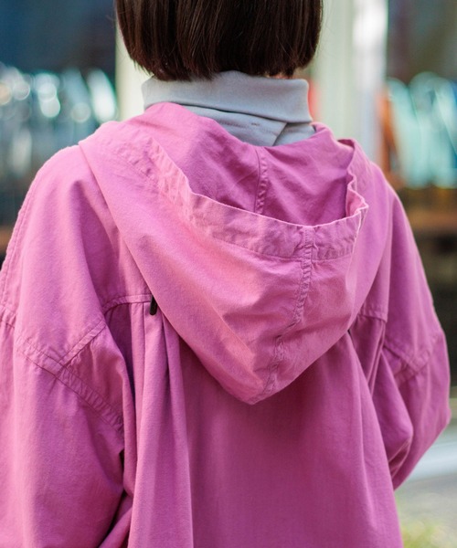 D.M.G.（ドミンゴ）の「[D.M.G / ディーエムジー] シーツクロス フードワンピース（ワンピース・レディース・オリーブ/ピンク/ブラック・FREE）」の9枚目の写真