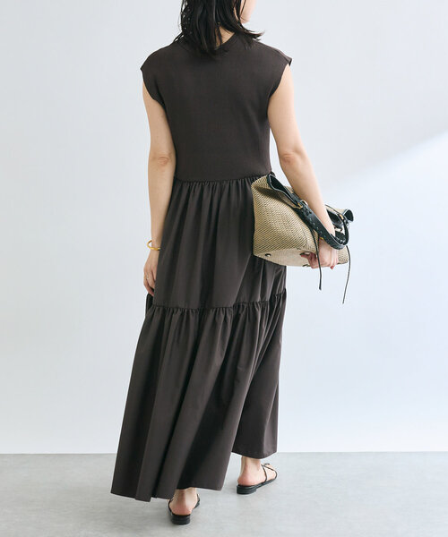 RIVE DROITE(リヴドロワ)の「【着映え】ニットドッキングティアードワンピース(ワンピース・レディース・ブラック/ブラウン・38/36)」の14枚目の写真