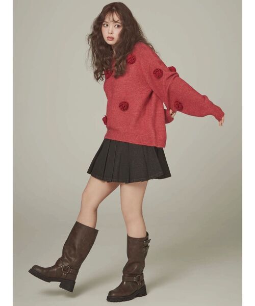 CALNAMUR（カルナムール）の「ハートバックルエンジニアブーツ（ブーツ・レディース・ブラック/ブラウン・SMALL/MEDIUM/LARGE）」の9枚目の写真