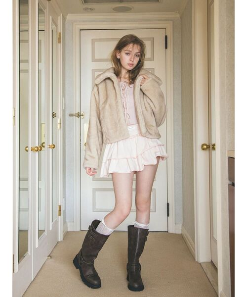 CALNAMUR（カルナムール）の「ハートバックルエンジニアブーツ（ブーツ・レディース・ブラック/ブラウン・SMALL/MEDIUM/LARGE）」の20枚目の写真