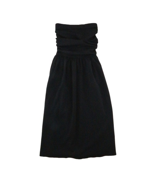 CeLess(セレス)の「Camisole Dress /オフショルダー ロングキャミワンピース ギンガムチェック ロング丈 オケージョン(ワンピース・レディース・ブラック/ブラック系その他・FREE)」の3枚目の写真