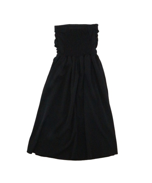 CeLess(セレス)の「Camisole Dress /オフショルダー ロングキャミワンピース ギンガムチェック ロング丈 オケージョン(ワンピース・レディース・ブラック/ブラック系その他・FREE)」の4枚目の写真