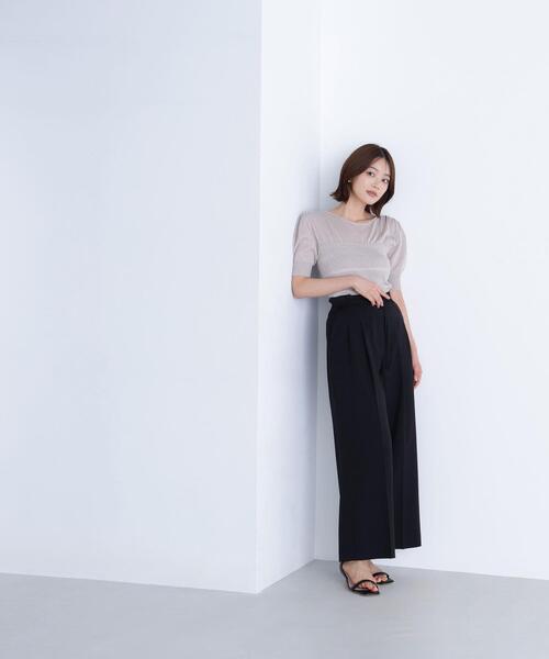 NATURAL BEAUTY BASIC(ナチュラルビューティーベーシック)の「◇ダブルベルトワイドパンツ(その他パンツ・レディース・ベージュ/ブルー/ブラック・P/S/SMALL/MEDIUM)」の22枚目の写真