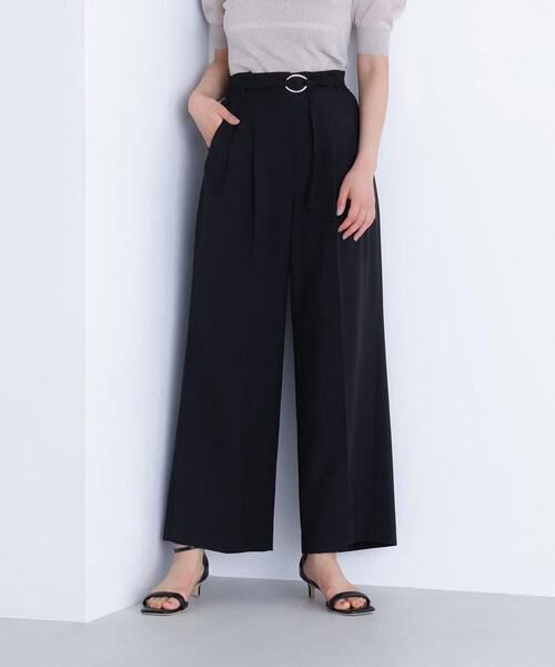 NATURAL BEAUTY BASIC(ナチュラルビューティーベーシック)の「◇ダブルベルトワイドパンツ(その他パンツ・レディース・ベージュ/ブルー/ブラック・P/S/SMALL/MEDIUM)」の20枚目の写真