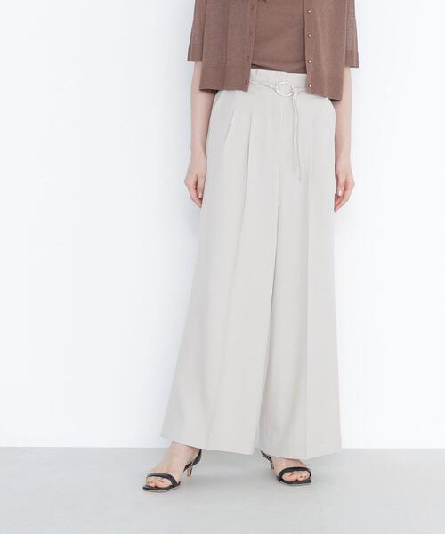NATURAL BEAUTY BASIC(ナチュラルビューティーベーシック)の「◇ダブルベルトワイドパンツ(その他パンツ・レディース・ベージュ/ブルー/ブラック・P/S/SMALL/MEDIUM)」の17枚目の写真