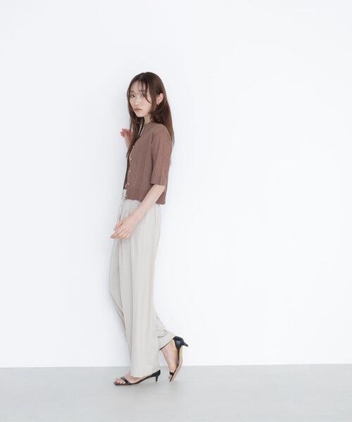 NATURAL BEAUTY BASIC(ナチュラルビューティーベーシック)の「◇ダブルベルトワイドパンツ(その他パンツ・レディース・ベージュ/ブルー/ブラック・P/S/SMALL/MEDIUM)」の16枚目の写真