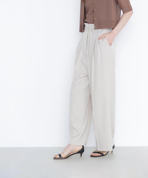 NATURAL BEAUTY BASIC(ナチュラルビューティーベーシック)の「◇ダブルベルトワイドパンツ(その他パンツ・レディース・ベージュ/ブルー/ブラック・P/S/SMALL/MEDIUM)」の12枚目の写真