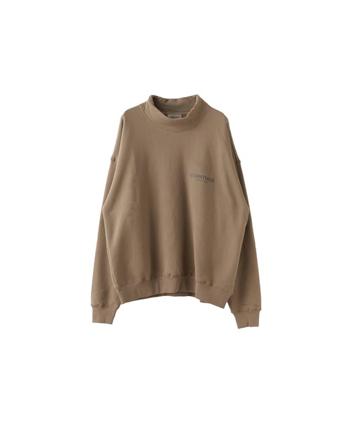FOG ESSENTIALS(エフオージーエッセンシャルズ)の「FOG ESSENTIALS/エッセンシャルズ FOG 1POINT LOGO MOCK NECK SWEAT モックネックスウェット ブランドロゴ(スウェット・メンズ・ブラウン/モスグリーン/クリーム/ブラック・XL/L/M/S)」の3枚目の写真
