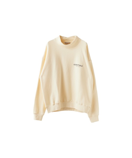 FOG ESSENTIALS(エフオージーエッセンシャルズ)の「FOG ESSENTIALS/エッセンシャルズ FOG 1POINT LOGO MOCK NECK SWEAT モックネックスウェット ブランドロゴ(スウェット・メンズ・ブラウン/モスグリーン/クリーム/ブラック・XL/L/M/S)」の4枚目の写真