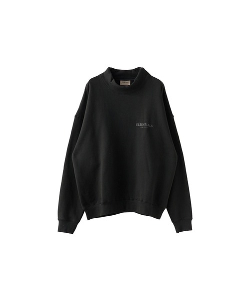 FOG ESSENTIALS(エフオージーエッセンシャルズ)の「FOG ESSENTIALS/エッセンシャルズ FOG 1POINT LOGO MOCK NECK SWEAT モックネックスウェット ブランドロゴ(スウェット・メンズ・ブラウン/モスグリーン/クリーム/ブラック・XL/L/M/S)」の2枚目の写真