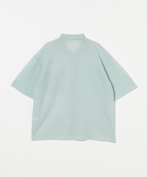 BEAUTY&YOUTH UNITED ARROWS（ビューティーアンドユースユナイテッドアローズ）の「ミラノリブショートスリーブシャツカーディガン -ウォッシャブル-（ニット/セーター・レディース・オフホワイト/ライム/ブラック・FREE）」の12枚目の写真