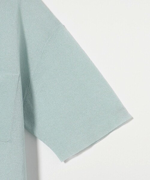 BEAUTY&YOUTH UNITED ARROWS（ビューティーアンドユースユナイテッドアローズ）の「ミラノリブショートスリーブシャツカーディガン -ウォッシャブル-（ニット/セーター・レディース・オフホワイト/ライム/ブラック・FREE）」の14枚目の写真