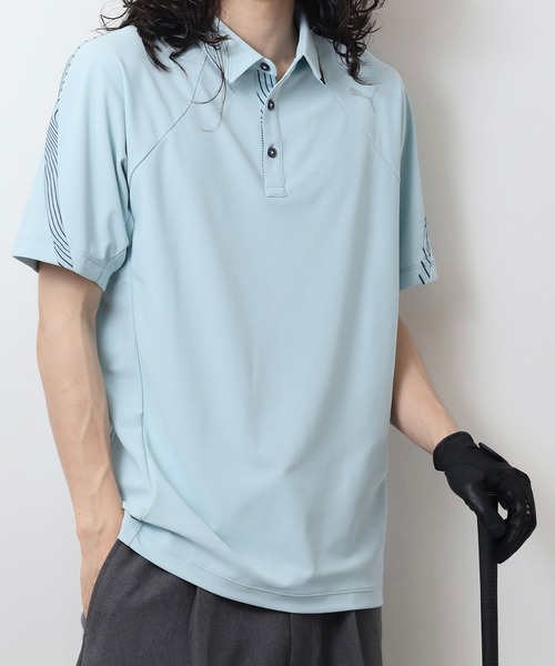 PUMA - PUMA プーマ ゴルフ ウォーム タイトスリーブ ポロシャツ　美品 プーマ PUMA ゴルフ W PF ストレッチテックライングランポロ