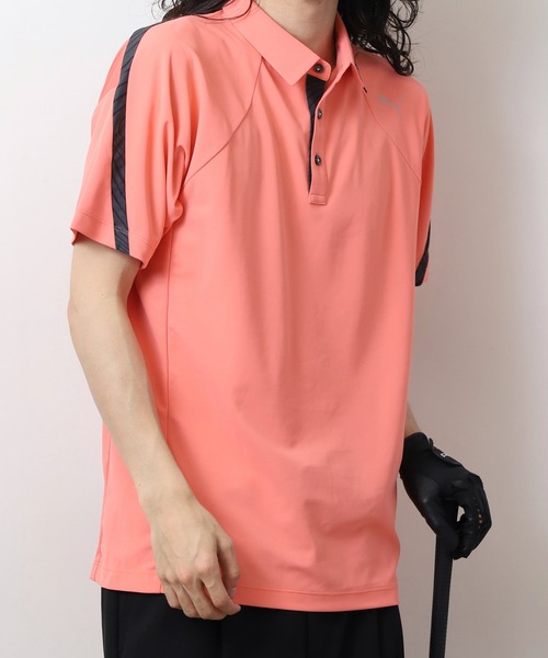 【FR2golf】バックサークルロゴ Vネックポロシャツ ブラウン Lサイズ FR2golf】バックサークルロゴ ドライVネックポロシャツ ブラウン
