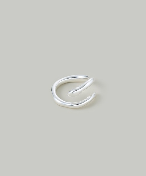 Jolie Toujours（ジョリトゥジュール）の「【金属アレルギー軽減】〈Silver925〉13号スネークラインリング（イヤリング・レディース・シルバー・10号）」の3枚目の写真