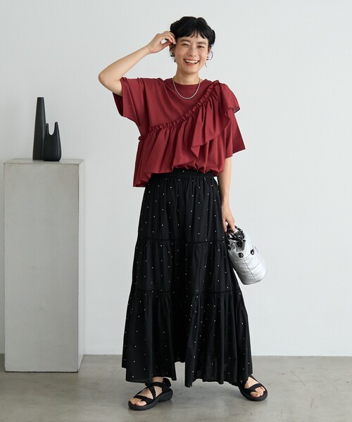 サカイ アシンメトリー ドッキング フリル Tシャツ サカイ アシンメトリー ドッキング フリル Tシャツ - メルカリ