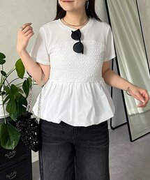 prose verse | シャーリングビスチェドッキングペプラムＴ(Tシャツ/カットソー)