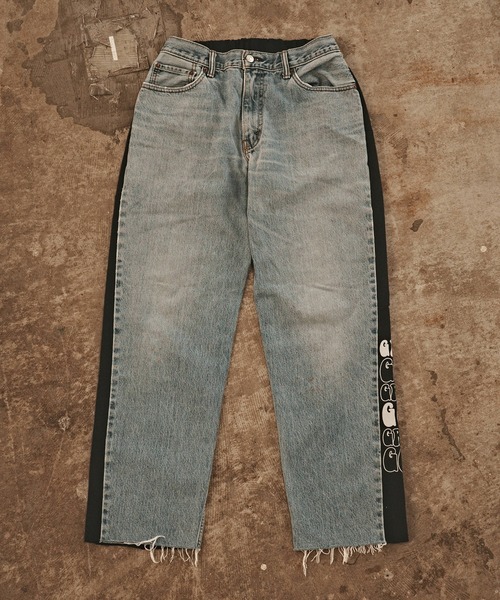 ALL RUNS（オールランズ）の「Denim x Sweat Switching Easy Pants デニムパンツ メンズ 秋物 秋服 2026年秋冬（デニムパンツ・メンズ・ブルー系9/ブルー系8/ブルー系6/ブルー系5/ブルー系4/ブルー系3/ブルー系2/ブルー系1/ブルー系/ブルー・L/M）」の11枚目の写真