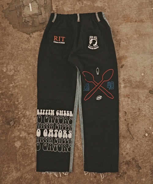 ALL RUNS（オールランズ）の「Denim x Sweat Switching Easy Pants デニムパンツ メンズ 秋物 秋服 2026年秋冬（デニムパンツ・メンズ・ブルー系9/ブルー系8/ブルー系6/ブルー系5/ブルー系4/ブルー系3/ブルー系2/ブルー系1/ブルー系/ブルー・L/M）」の12枚目の写真