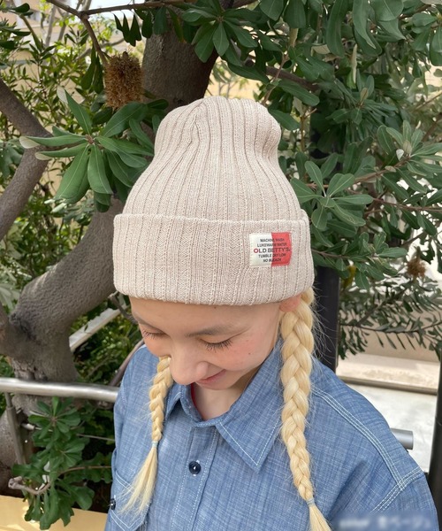 OLD BETTY'S（オールドベティーズ）の「【日本製】オールドベティーズ 【OLD BETTY’S】 Mix Knit Watch Cap（ニットキャップ/ビーニー・レディース・オートミール/ベージュ・FREE）」の2枚目の写真