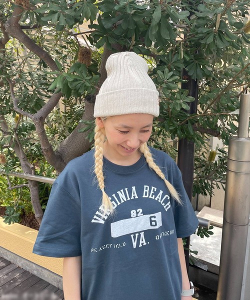 OLD BETTY'S（オールドベティーズ）の「【日本製】オールドベティーズ 【OLD BETTY’S】 Mix Knit Watch Cap（ニットキャップ/ビーニー・レディース・オートミール/ベージュ・FREE）」の4枚目の写真