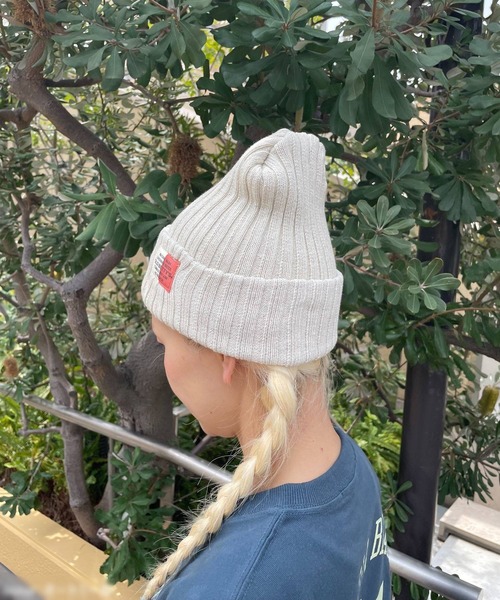 OLD BETTY'S（オールドベティーズ）の「【日本製】オールドベティーズ 【OLD BETTY’S】 Mix Knit Watch Cap（ニットキャップ/ビーニー・レディース・オートミール/ベージュ・FREE）」の5枚目の写真