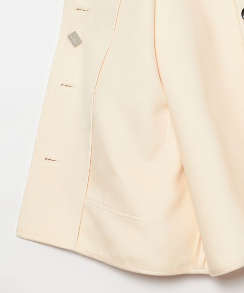 EMMEL REFINES（エメルリファインズ）の「＜EMMEL REFINES＞EM CPO シャツ ジャケット（ステンカラーコート・レディース・ライトブルー/オフホワイト・FREE）」の18枚目の写真