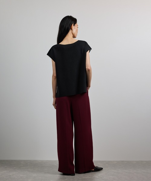 ROPE'（ロペ）の「【洗える】シャイニーフレンチスリーブプルオーバー（シャツ/ブラウス・レディース・シルバー/ブラック/ネイビー・FREE）」の6枚目の写真