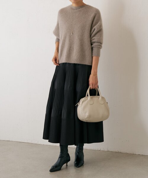 セール】《本革》ラウンドミニボストンバック（ボストンバッグ