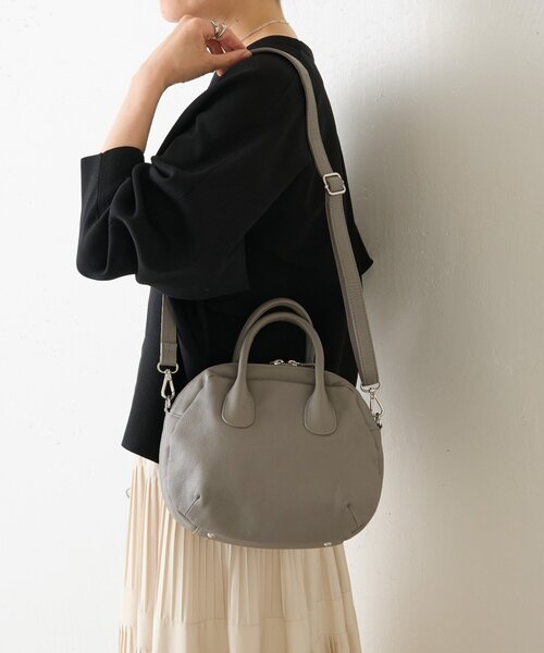 本革》ラウンドミニボストンバック（ボストンバッグ）｜BEARDSLEY