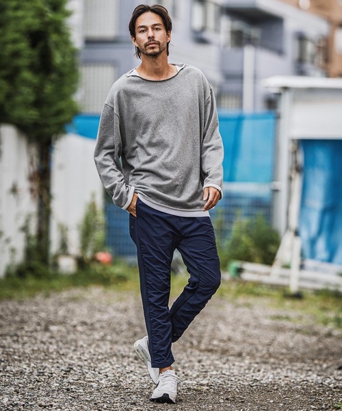 CAMBIO(カンビオ)の「mp13940-シャーリングライン切替パンツ(その他パンツ・メンズ・ブラック/ネイビー/カーキ・M/L/XL)」の6枚目の写真