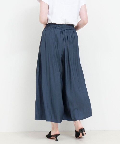 NOLLEY'S LIGHT(ノーリーズライト)の「割繊ツイルギャザースカンツ(その他パンツ・レディース・インディゴブルー/チャコールグレー・36/38)」の22枚目の写真