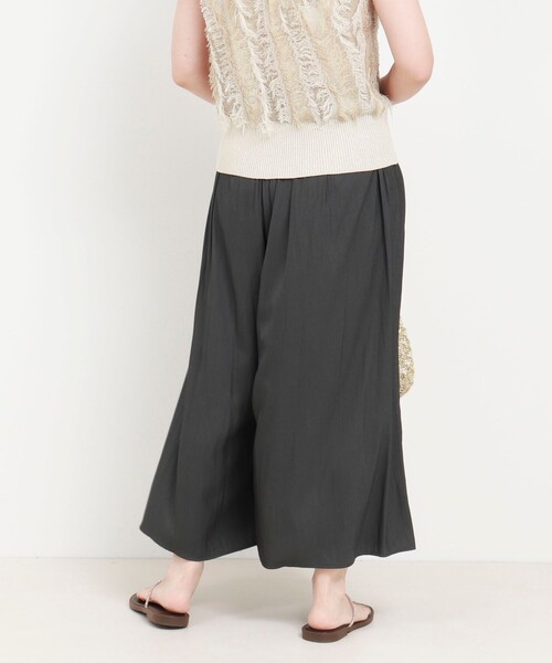 NOLLEY'S LIGHT(ノーリーズライト)の「割繊ツイルギャザースカンツ(その他パンツ・レディース・インディゴブルー/チャコールグレー・36/38)」の15枚目の写真