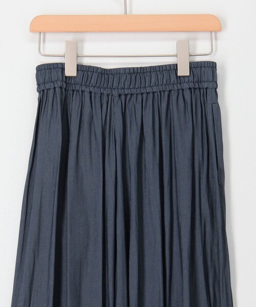 NOLLEY'S LIGHT(ノーリーズライト)の「割繊ツイルギャザースカンツ(その他パンツ・レディース・インディゴブルー/チャコールグレー・36/38)」の3枚目の写真