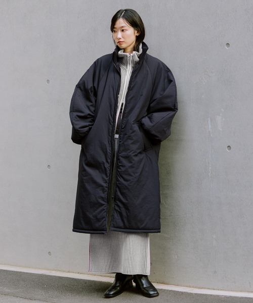 セール】中綿ラグランロングコート / 496682（ブルゾン）｜LAKOLE
