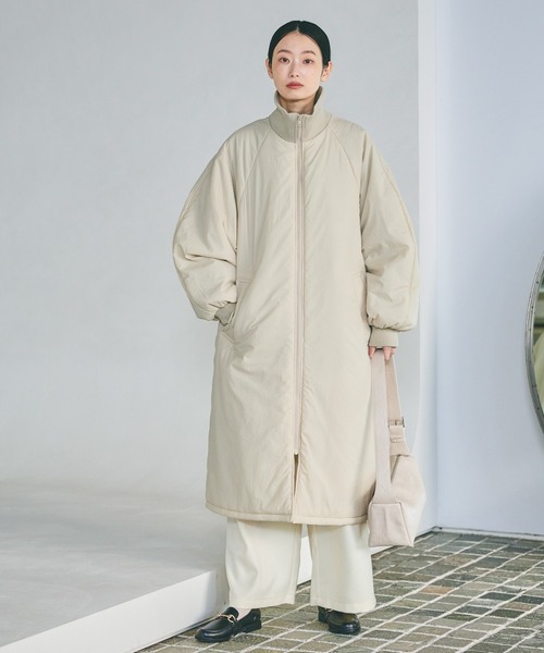 セール】中綿ラグランロングコート / 496682（ブルゾン）｜LAKOLE