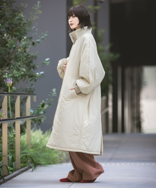 セール】中綿ラグランロングコート / 496682（ブルゾン）｜LAKOLE