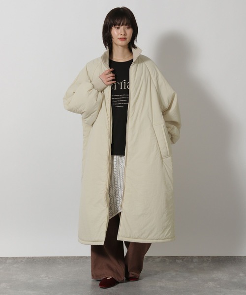 セール】中綿ラグランロングコート / 496682（ブルゾン）｜LAKOLE