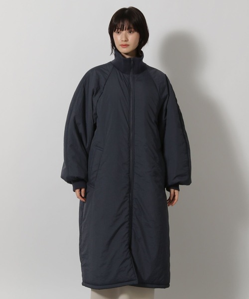 LAKOLE（ラコレ）の「中綿ラグランロングコート / 496682（ブルゾン・レディース・グレー/アイボリー/ネイビー・FREE）」の15枚目の写真