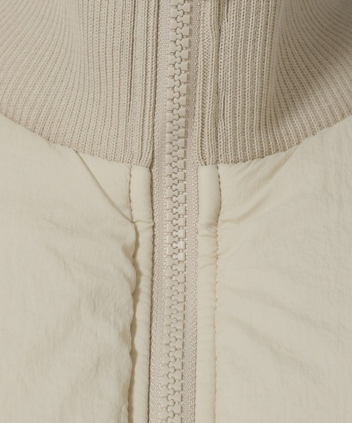 LAKOLE（ラコレ）の「中綿ラグランロングコート / 496682（ブルゾン・レディース・グレー/アイボリー/ネイビー・FREE）」の6枚目の写真