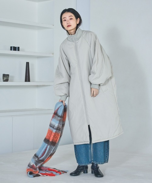 セール】中綿ラグランロングコート / 496682（ブルゾン）｜LAKOLE