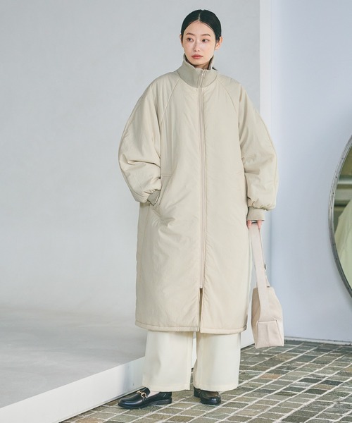 セール】中綿ラグランロングコート / 496682（ブルゾン）｜LAKOLE