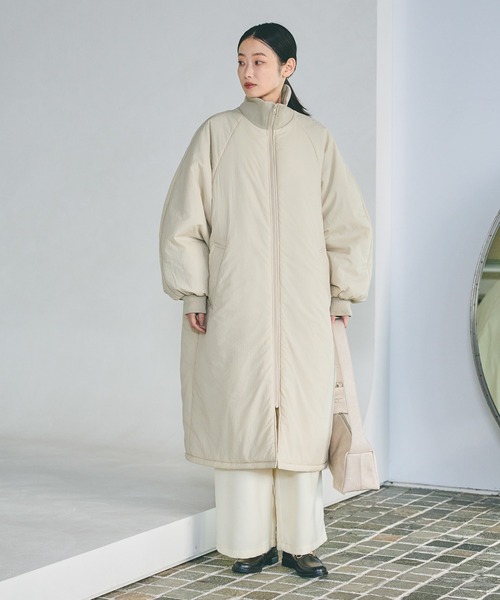 セール】中綿ラグランロングコート / 496682（ブルゾン）｜LAKOLE