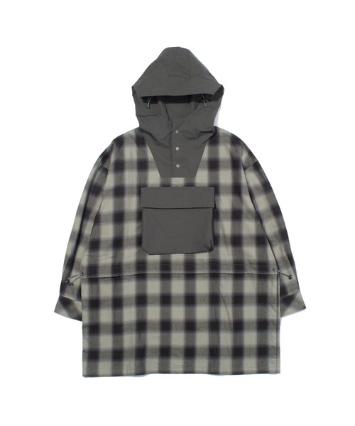 ブラウス シャツ アノラックチェックシャツジャケット レディース メンズ DAY CLOSET ブラウス シャツ レディース オーバーサイズチェック