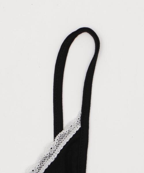 dispark(ディスパーク)の「DISPARK/レース切替ロゴキャミワンピ(キャミソール・レディース・ブラック/ホワイト・FREE)」の13枚目の写真