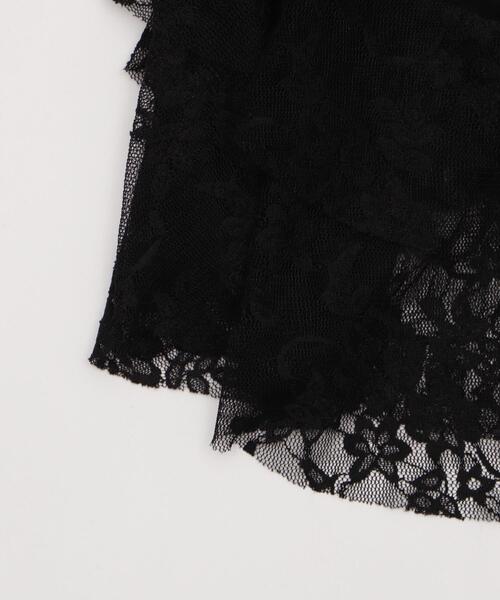 dispark(ディスパーク)の「DISPARK/レース切替ロゴキャミワンピ(キャミソール・レディース・ブラック/ホワイト・FREE)」の15枚目の写真