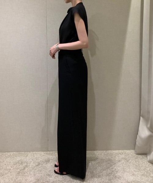 FAVORITO（ファヴォリート）の「ドレープネック×リボンタイ ノースリーブブラウス（その他トップス・レディース・ブラック/ピンク/ホワイト・F）」の14枚目の写真