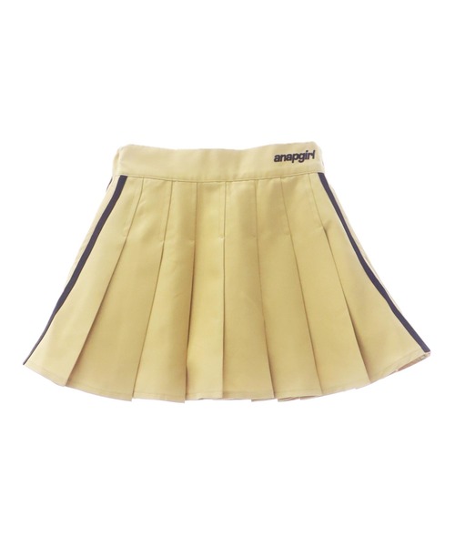 ANAP GｉRL（アナップガール）の「サイドラインツイルプリーツスカート 【キッズお揃い】（スカート・キッズ・ブラック/ホワイト/ベージュ・XS/S/M）」の8枚目の写真