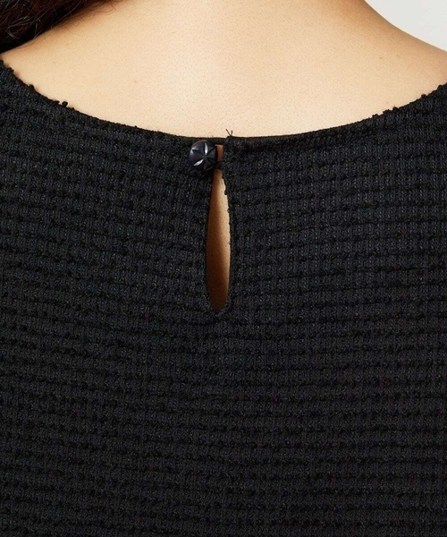 Jocomomola(ホコモモラ)の「Granos de arroz ジャカードフレアワンピース(ワンピース・レディース・マスタード/ブラック・40)」の9枚目の写真