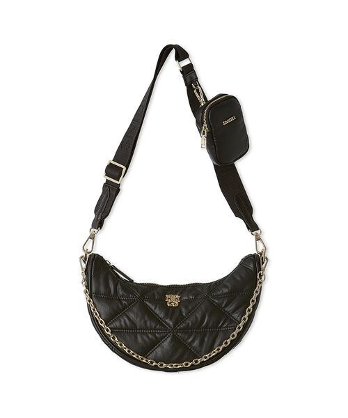 SNIDEL（スナイデル）の「【WEB限定】マルチウェイムーンバッグ（ショルダーバッグ・レディース・ブラック/ピンクベージュ/ライトブルー/A/イエロー/アイボリー・F）」の14枚目の写真